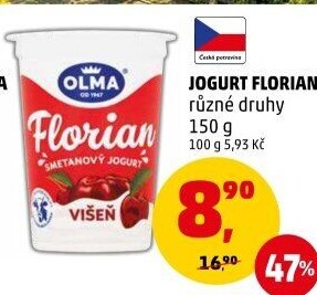 Jogurt smetanový Florian Olma
