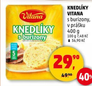 Knedlíky v prášku s burizony Vitana