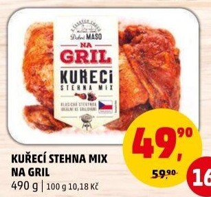 Kuřecí stehna mix Na gril Penny