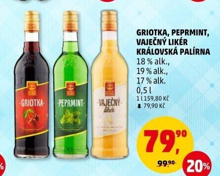 Likér Griotka Královská palírna