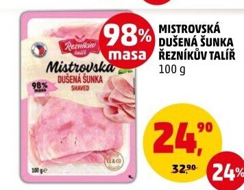 Mistrovská dušená šunka Řezníkův talíř