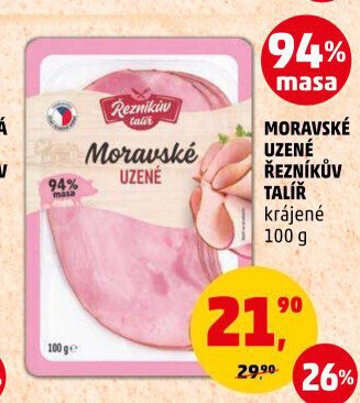 Moravské maso uzené Řezníkův talíř