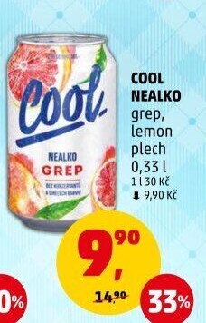 Nealkoholické pivo ochucené Staropramen Cool