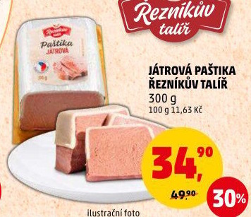 Paštika játrovka Řezníkův talíř