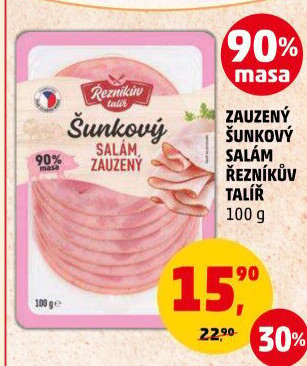 Salám šunkový zauzený Řezníkův talíř