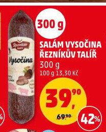 Salám Vysočina Řezníkův talíř - Penny Market akcniletaky.com