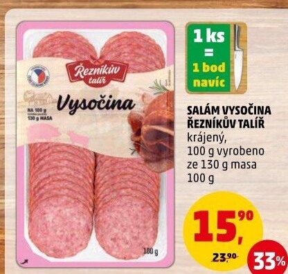 Salám Vysočina Řezníkův talíř