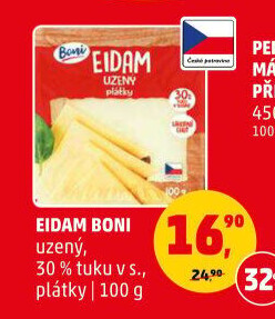 Sýr Eidam uzený 30% Boni