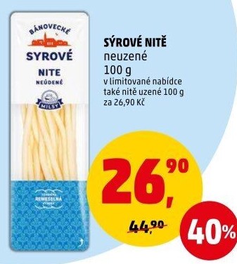 Sýrové nitě Bánovecké Milsy