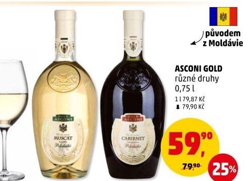 Vína Gold Asconi