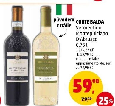 Víno Vermentino Corte Balda