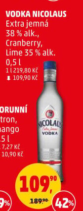 Vodka extra jemná ochucená St. Nicolaus