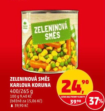 Zeleninová směs Karlova Koruna - konzervovaná