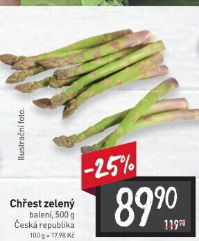 Chřest zelený