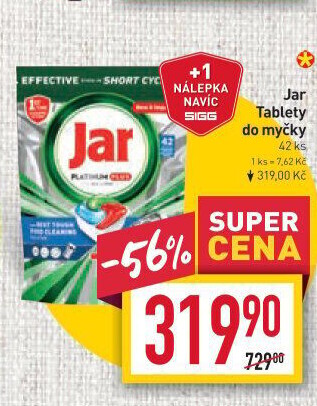 Kapsle do myčky Jar