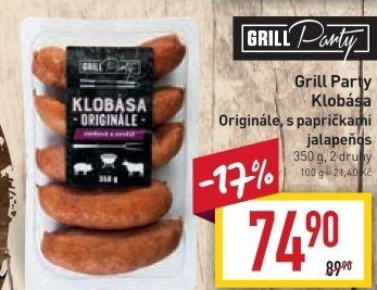Klobása Originále Grill Party