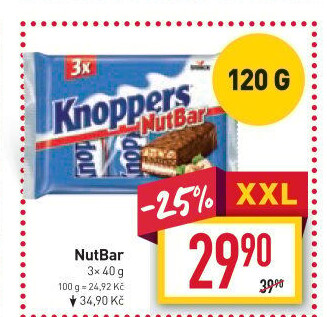 Oplatky Knoppers NutBar Storck
