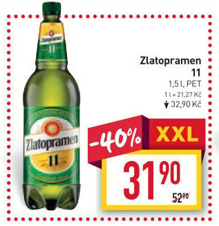 Pivo světlý ležák 11° Zlatopramen