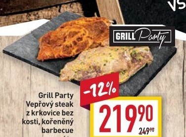 Vepřová krkovice marinovaná steak Grill Party