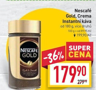 Instantní kávy Nescafé Gold
