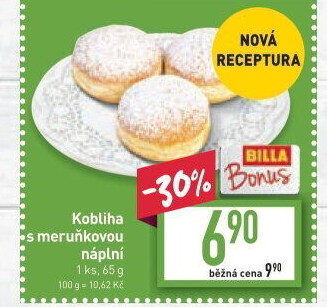 Kobliha s ovocnou náplní
