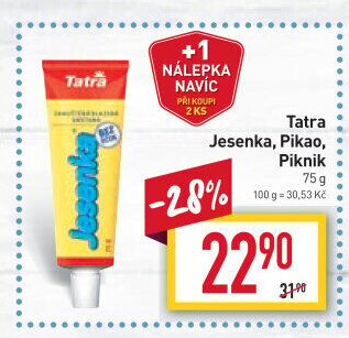 Mléko kondenzované Jesenka Tatra