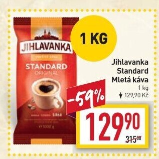 Mletá káva Standard Jihlavanka