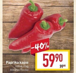 Paprika červená kapie