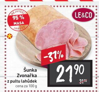 Šunka Zvonařka nejvyšší jakosti LE&amp
