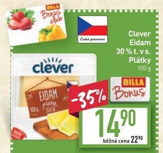 Sýr Eidam 30% Clever