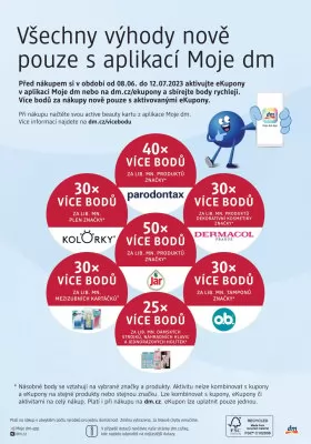akční leták dm drogerie 8.6.2023-12.7.2023