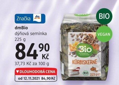 Dýňová semínka dm Bio