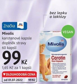 Kapsle karotenové Mivolis