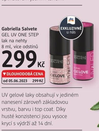 Lak na nehty Gel UV One Step Gabriella Salvete