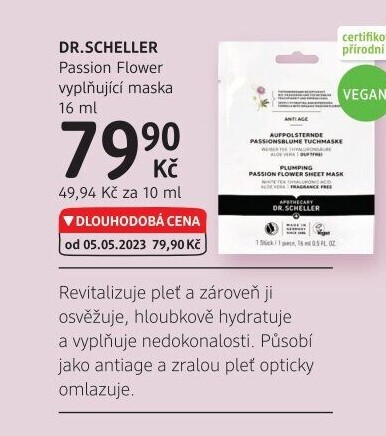 Pleťová maska Vegan Dr. Scheller