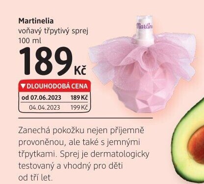 Sprej voňavý třpytivý Martinelia