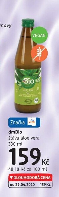 Šťáva aloe veradm Bio