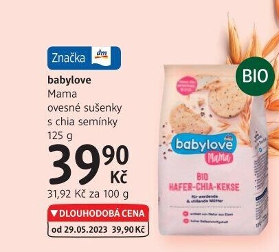 Sušenky ovesné Mama bio Babylove