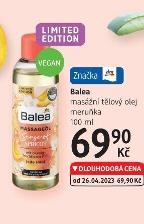 Tělový olej Balea