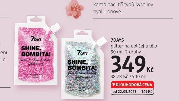 Třpitky na obličej a tělo 7Days
