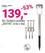 SOLÁRNÍ SVÍTIDLO „SIXTIE“