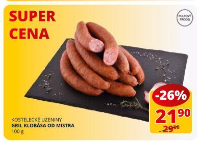 Grilovací klobása od Mistra Láďa Grileman Kostelecké uzeniny
