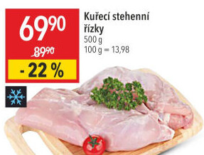 Kuřecí stehenní řízky mražené
