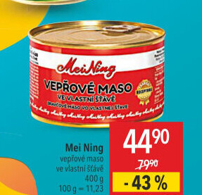 Maso vepřové ve vlastní šťávě Meining