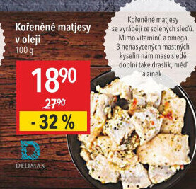 Matjesy kořeněné v oleji
