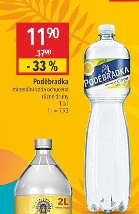 Ochucená voda Poděbradka