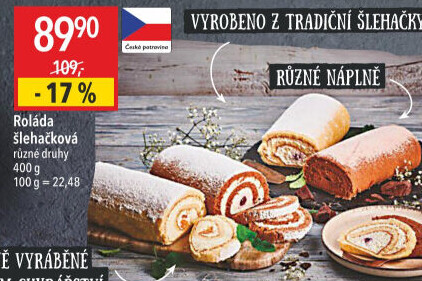 Roláda šlehačková Globus