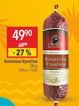 Salám Kmotrova vysočina Kmotr