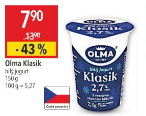 Bílý jogurt Klasik Olma