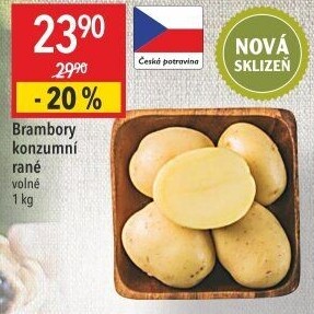 Brambory konzumní rané
